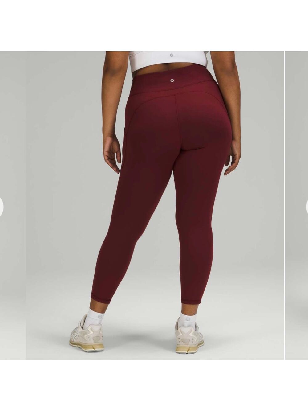 Lululemon Invigorate High-Rise Tight 25" in Red Merlot training Everlux leggings